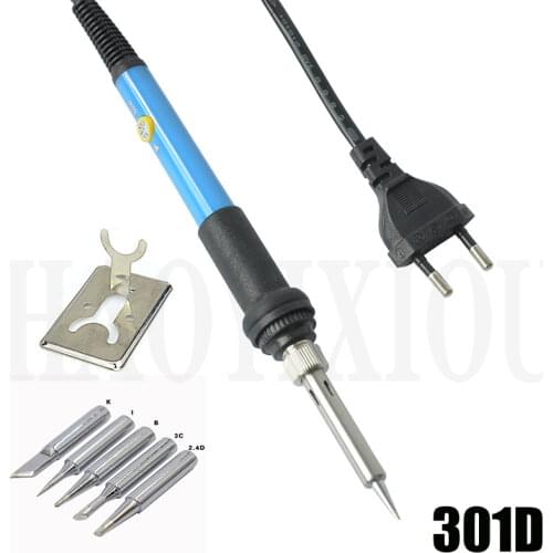 EU plug 301D Temperature Adjustable Electric Welding Solder Soldering Iron Handle Heat Pencil Tool with
