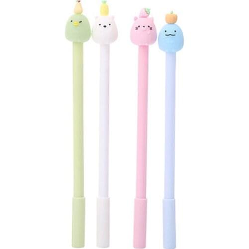 Strawberry Gel Pen 0.5mm Novelty Fruit Cool Pens Korean Stationery Cute Pens Creative Kawaii Gel Pens Cute Stationary Supplies