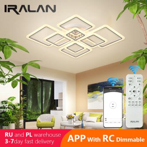 IRALAN Remote Control Chandeliers