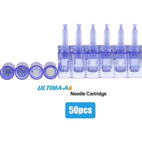 50pcs Dr.pen Ultima A6 Micro needle Microneedling Cartridges Disposable Derma Pen Replacement Head Derma Roller Skin Care Tools