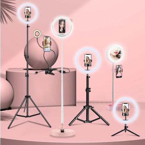Selfie Ring Light Photography light Dimmable LED rim of lamp with mobile Holder large tripod stand for tik Youtube tiktok tok ri