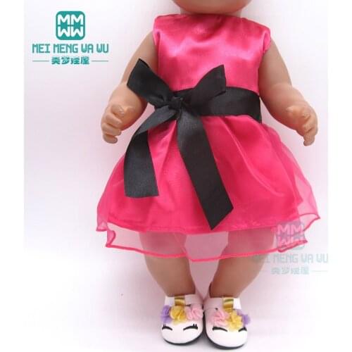 Doll clothes fit 43cm baby new born doll and american doll 15 style princess skirt