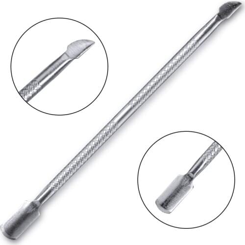 Stainless Steel Cuticle Nail Pusher Spoon Remover Manicure Pedicure Care Cuticle Pushers for Nail Gel Polish