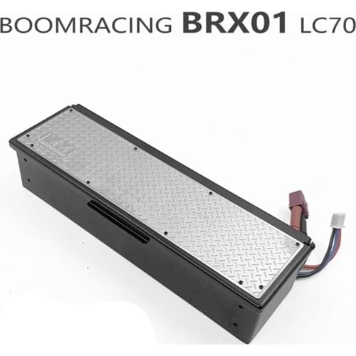 Metal Flip Battery Case Model For 1/10 RC Toy Cars BRX01 KILLERBODY LC70 Decoration Parts