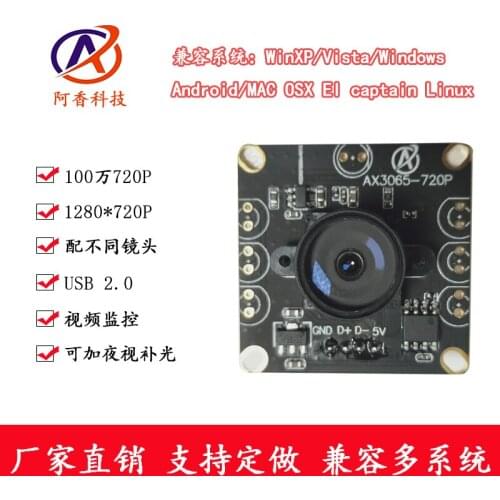 Non-drive camera module 1 million pixel p HD