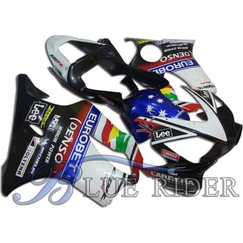 Motorcycle Sport Fairing For Honda CBR600F4i CBR600 CBR 600 F4i 2001 2002 2003 Bodyworks Kit ABS Injection Molding White Blue