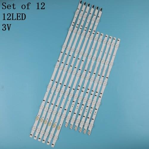 New kit 12pcs LED strip for Sam sung UE55H6300A D4GE-550DCA-R3 D4GE-550DCB-R3 BN96-30432A BN96-30431A BN96-30430A BN96-30429A