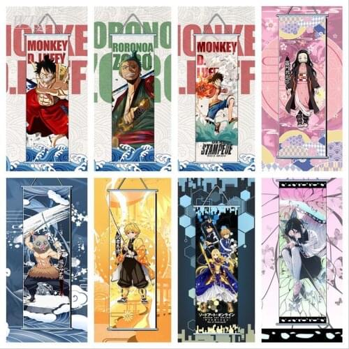 Demon Slayer Poster 30x90cm/50x/130cm Poster Anime Posters Canvas Painting Wall Decor Wall Art Picture Room Decor Home Decor