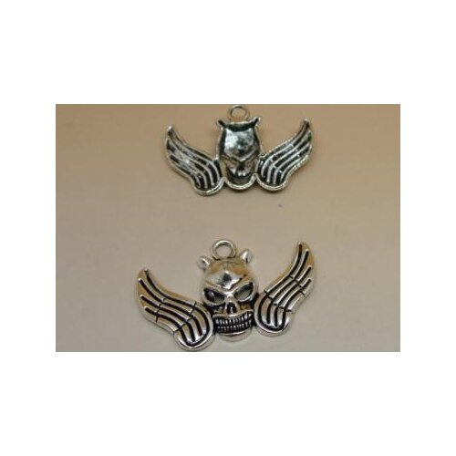 Zinc alloy pendant jewelry accessories diy handmade material charms skull