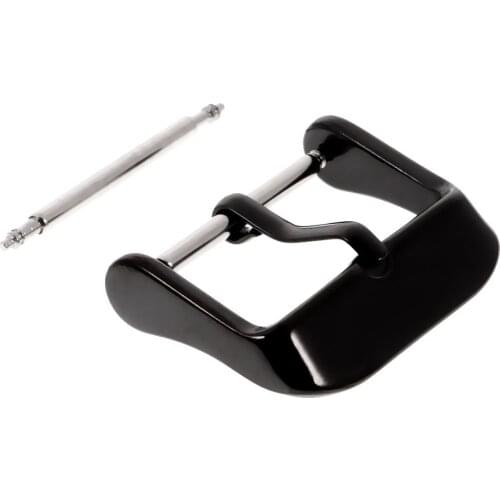 Stainless Steel Polishing Watch Buckle Pin Part for Watch Strap Band Black 18mm 20mm 22mm 24mm 26mm