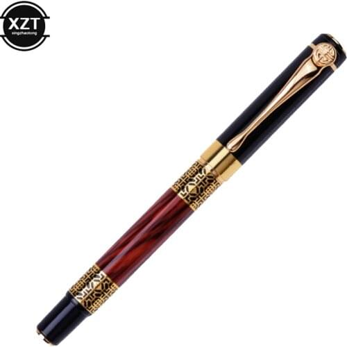 1PCS Classical Fountain Pen Wood Grain High-grade Business Pen Metal Signature Fountain Pen School Offices Student Writing