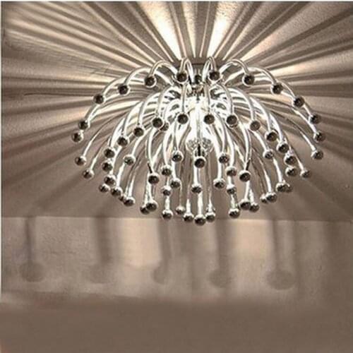 Led postmodern ceiling lamp eight fish concise hotel lobby bedroom lamp home led living room chrysanthemum ceiling lamp