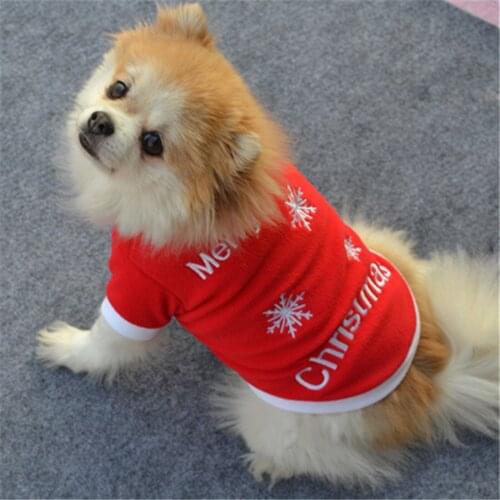 Pet Dog´s Christmas Themed Sweaters Warm Festival Printed Pet Custome for Small Puppy and Cats