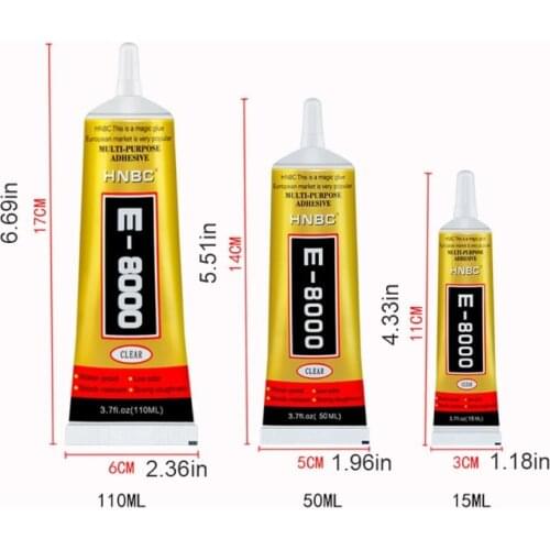 M89B 1 Pcs 110/15/50ml E8000 Repair Liquid Glue Multi Purpose Glue Touchscreen Phone Frame Epoxy Adhesive Super Glue