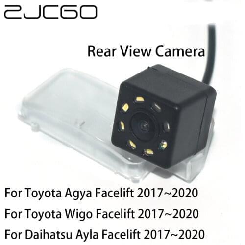ZJCGO Car Rear View Reverse Back Up Parking Night Vision Waterproof Camera for Toyota for Daihatsu Agya Wigo Facelift 2017~2020