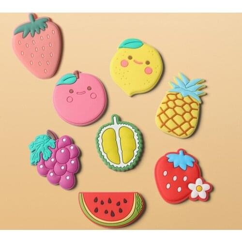 1pcs Colorful Fruit Refrigerator Magnets Office Message Cute Strawberry Sticker Home Fridge Sticker Home Decoration Stationery