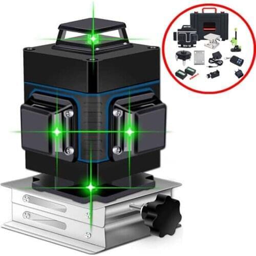 16 lines green line Laser Level 3D Self-Leveling 360 Horizontal And Vertical Super Powerful Laser level green Beam laser level