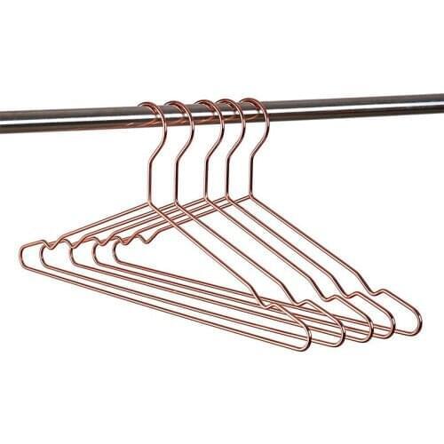 17 Inch Adult Heavy Duty Strong Rose Gold Clothes Hangers, Coat Hangers, Suit Hangers, Shirt Dress Hangers, Heavy Duty Clothing