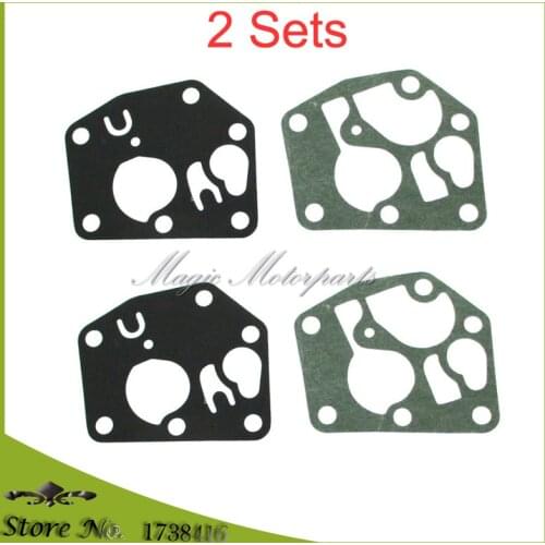 2 Sets Carburetor Diaphragm Gasket Kit for Briggs&Stratton 495770 795083 5083H 5083K