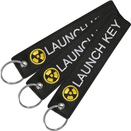 3 PCS Fashion Launch Keychains Bijoux Key Chains for Cars Motorcycles Gifts Key Tag Embroidery Key Fobs Launch Keychain Jewelry