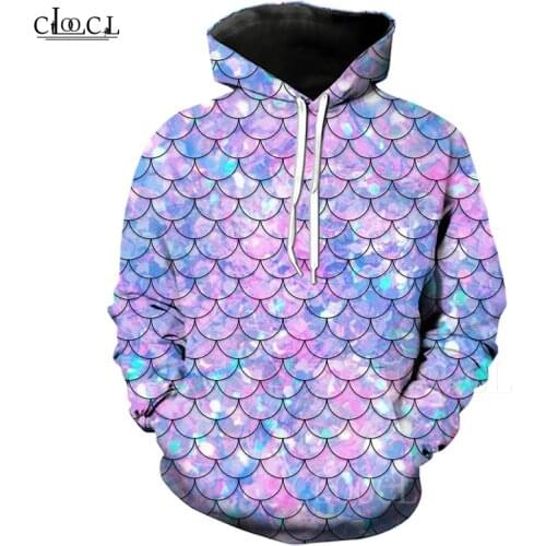 3D Printed Conch Shells Pearl Female Hoodie Fashion Long Sleeve Sweatshirt 3D Fish Pattern Girl Hoodies Harajuku Plus Size Women