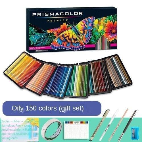 72 132 150 prismacolor Lightfast Drawing Pencils Set Soft Oily art Graphite pencils for school Metal box Stationery Art supplies