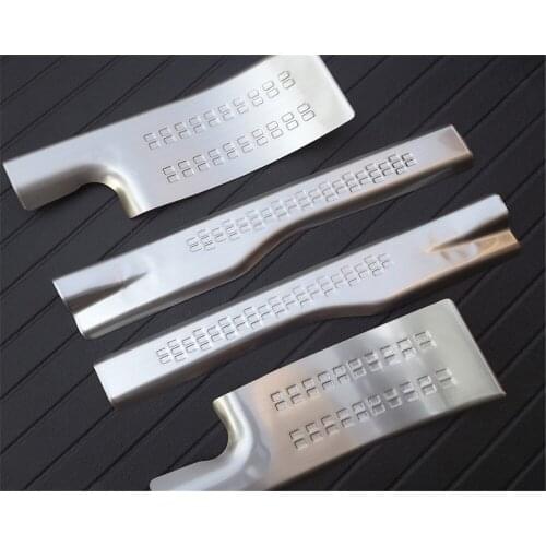 ACCESSORIES FIT FOR Mitsubishi Outlander Door Scuff Sill Plates Kick Step Entry Trim Cover Plate 2013 to 2018