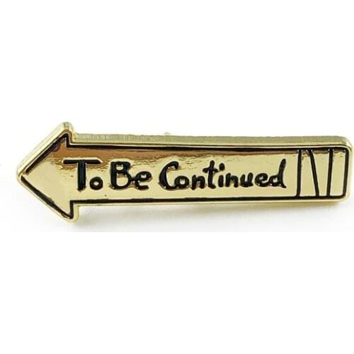 Anime JoJos Bizarre Adventure To Be Continued Arrow Metal Alloy Clothes Bag Hat Lapel Badge Brooch Pin Accessories