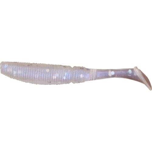 BassLegend Fishing Small Soft Plastic Silicone Grub Worm T Shape Swimbait Realistic Carp Bass Pike Trout Walleye 50mm/1g 15 pcs