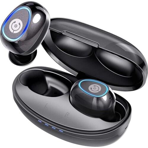Cystereo Fusion Wireless Earbuds Bluetooth 5.0 in-Ear Headphones Noise Reduction with Mic AptX Deep Bass Heaset IPX 7 Waterproof
