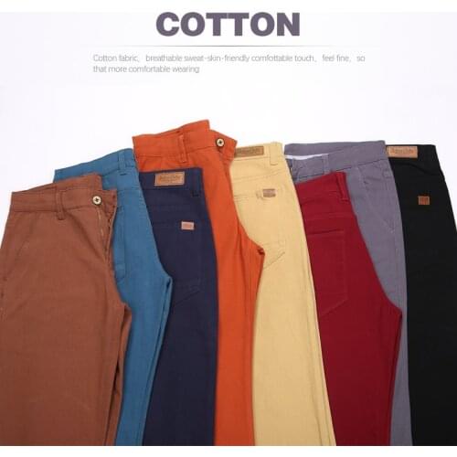 Classic Style Solid Color Mens Modal Business Casual Pants 2020 New Elastic Straight Trousers Male Brand Plus Size 38