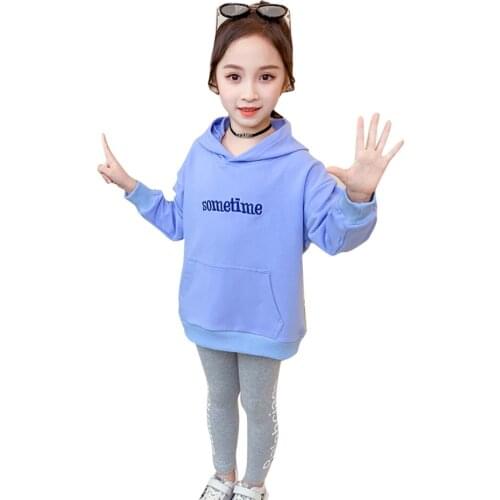 Kids Clothes Hoodies + Leggings Childrens Clothes For Girls Letter Pattern Girls Clothes Casual Childrens Clothing