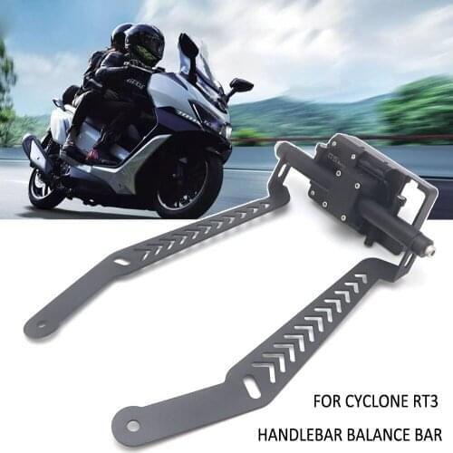 Motorcycle Phone GPS Mount Navigation Bracket USB Wireless Charging FOR CYCLONE RT3 RT 3 Expansion Stand Multifunction Crossbar