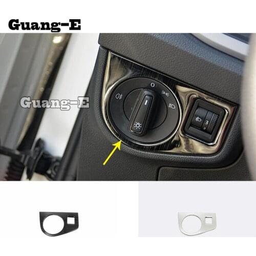 For Volkswagen VW Polo Hatchback 2019 2020 2021 2022 Car Detector Styling Front Head Fog Light Switch Button Trim Frame Lamp