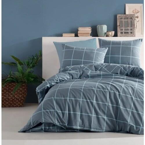 Cotton Bedding Set 3Pieces Pack 160x240 Sheet Duvet Cover Pillowcase Linens Set Modern Geometric Design Duvet Cover Home Textile