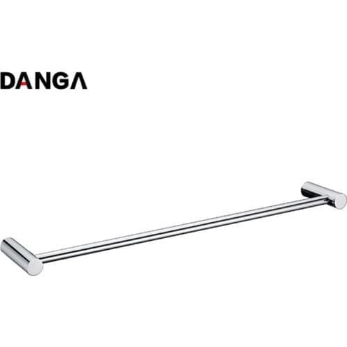 Towel Bar Round Towel Rack Bathroom Shower Shelf Single Layer Hanger Rod Wall Mounted Storage Holder Bathroom Accessories