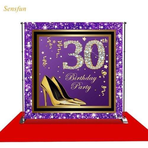 LEVOO Photography Background 30th Birthday Party Diamond High Heels Photo Backgrounds Photocall Shoot Props Photo Studio Vinyl