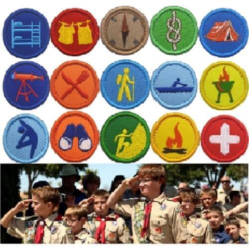 Boy Scouts Patches Summer Camp Embroidered Patches For Clothing Badge Accessories