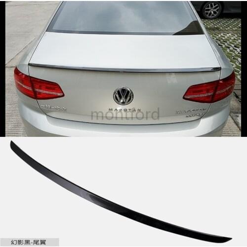 ABS Plastic Material Unpainted Primer Rear Trunk Boot Wing Spoiler For Volkswagen VW Passat B8 Spoiler 2017-2019 Car Styling