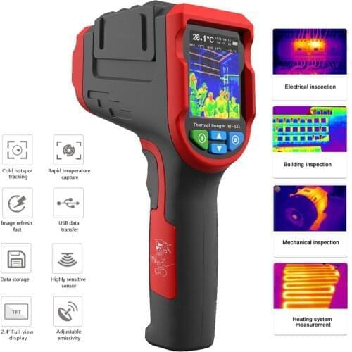 Noyafa NF-521 Infrared Thermal Imager Camera Floor Heating Detector Temperature Imaging Imager 200000 Pixels 8GB micro TF card