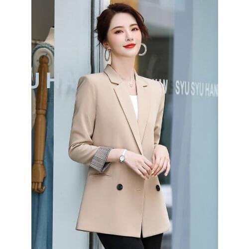 High Quality Spring Autumn New Black Suit Coat Women Korean Fashion Temperament Casual Work Wear Jacket Slim Suits