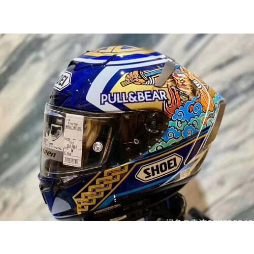 Full Face Motorcycle helmet X14 Marquez Motegi3 lucky cat2 anti-fog visor Helmet Riding Motocross Racing Motobike Helmet