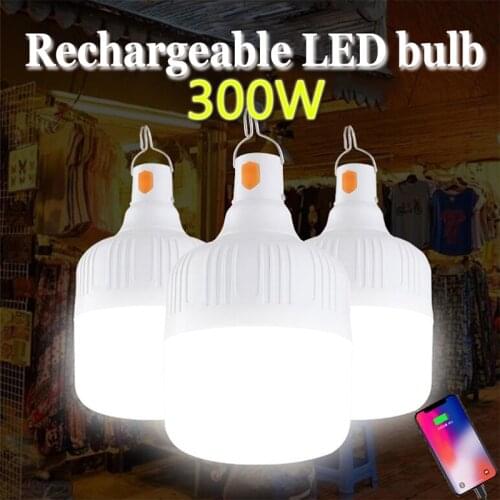 Outdoor USB Rechargeable Mobile LED Lamp Bulbs Emergency Light Portable Hook Up Camping Lights Home Decor Night Light Hot Sale