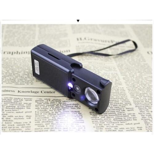 60 times magnifying glass, 30 times magnifying glass, portable magnifying glass with light, antique jewelry appraiser