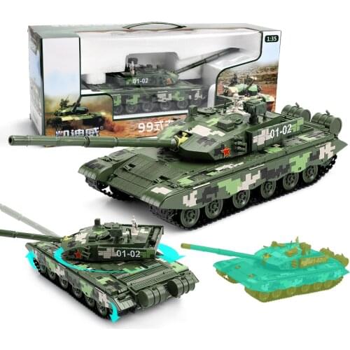 VIIKONDO High quality kaidiwei Exquisite childrenToys former soviet union T99 Battle alloy tanks model