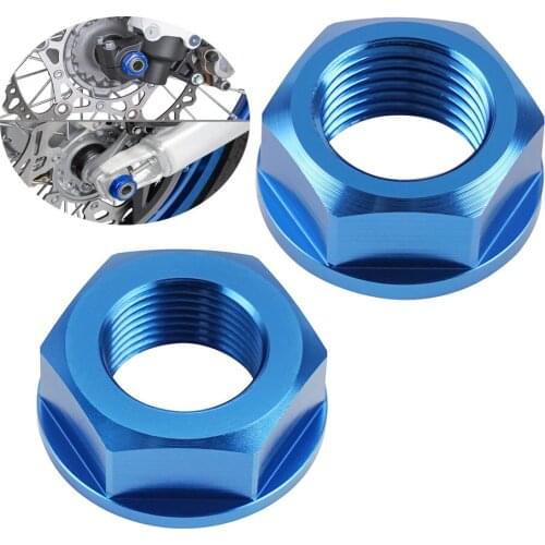 For Yamaha YZ 125 250 250F 450F 125X 250X WR 250F 450F 250R 250X M16xP1.5 Front & M20xP1.5 Motorcycle Rear Axle Nut Screw