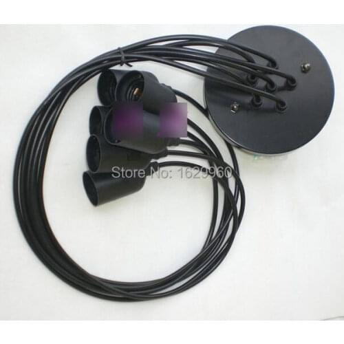 Vintage Classic Large Barn Chandelier 6-head e27 lamp holder pendant light with 1 ceiling base for led edison bulb 110v 220v