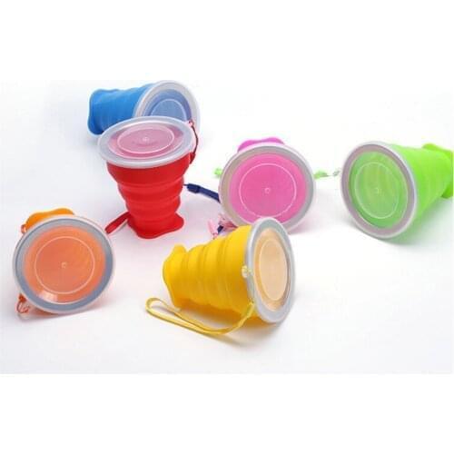 YOUGLE Portable Silicone Collapsible Cup Folding Water Cup For Camping Hiking