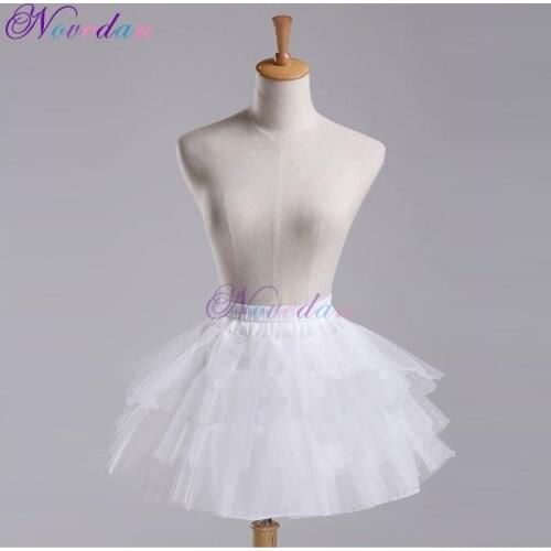 Lolita Tutu Short Petticoat Pettiskirt Dress Women Maid Cosplay Costume Pettiskirt Wedding Dress