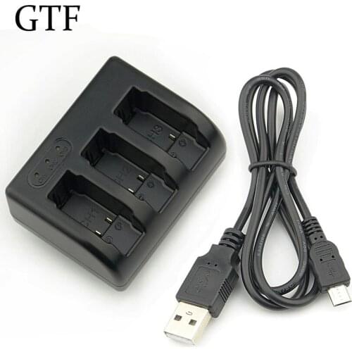 GTF 3 Slot AHDBT-501 Battery USB Charger For GoPro Hero 5 6 7 Black Action Camera Go Pro Charging Accessories AHDBT Charger